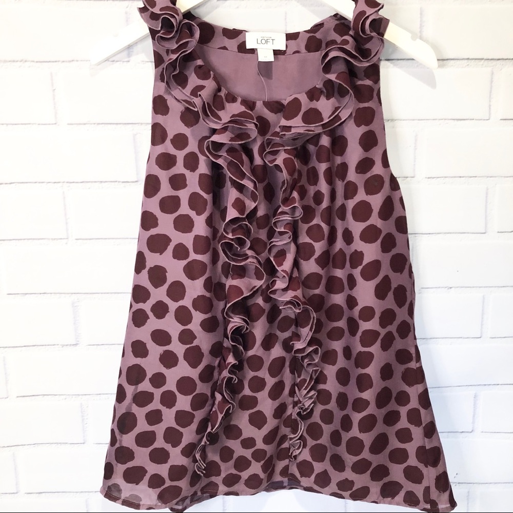 LOFT Large Polka Dot Tank